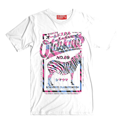 T-Shirt OLDSKULL Express HD N°90 Zebra - Nature/Animal OBAWI Tee-shirts store